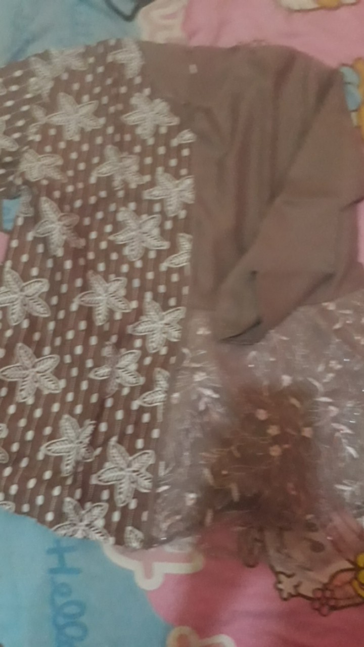 Atasan Blouse Batik Wanita Modern Fashion Wanita Kekinian Brokat Batik Kombinasi Ruby And Arsyla