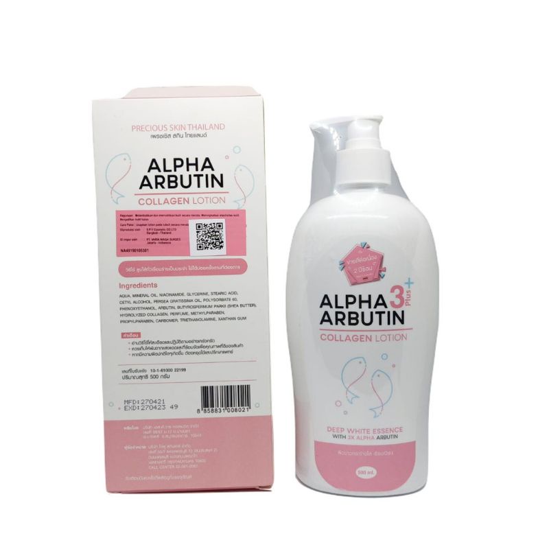 ALPHA ARBUTIN 3 PLUS COLLAGEN WHITENING LOTION [BPOM]