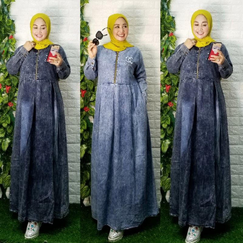 Gamis import jeans