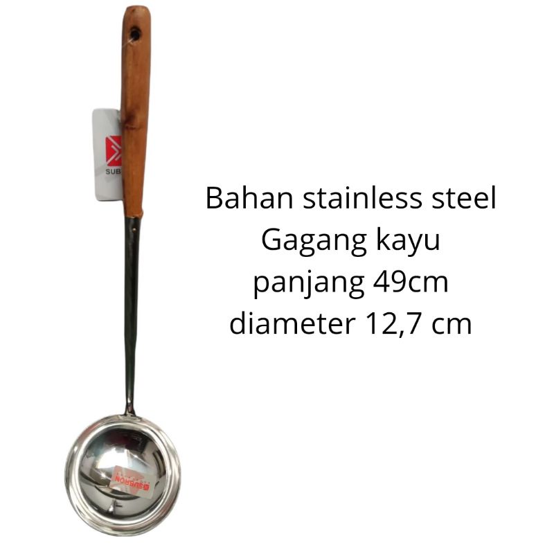 irus stainless besar - ladle - centong sayur - sendok sayur - sendok sayur kuah - irus baso - irus b