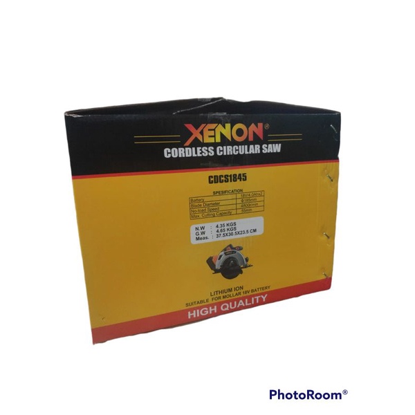 xenon CDCS1845 cordless circular saw 18v mesin potong kayu CDCS 1845