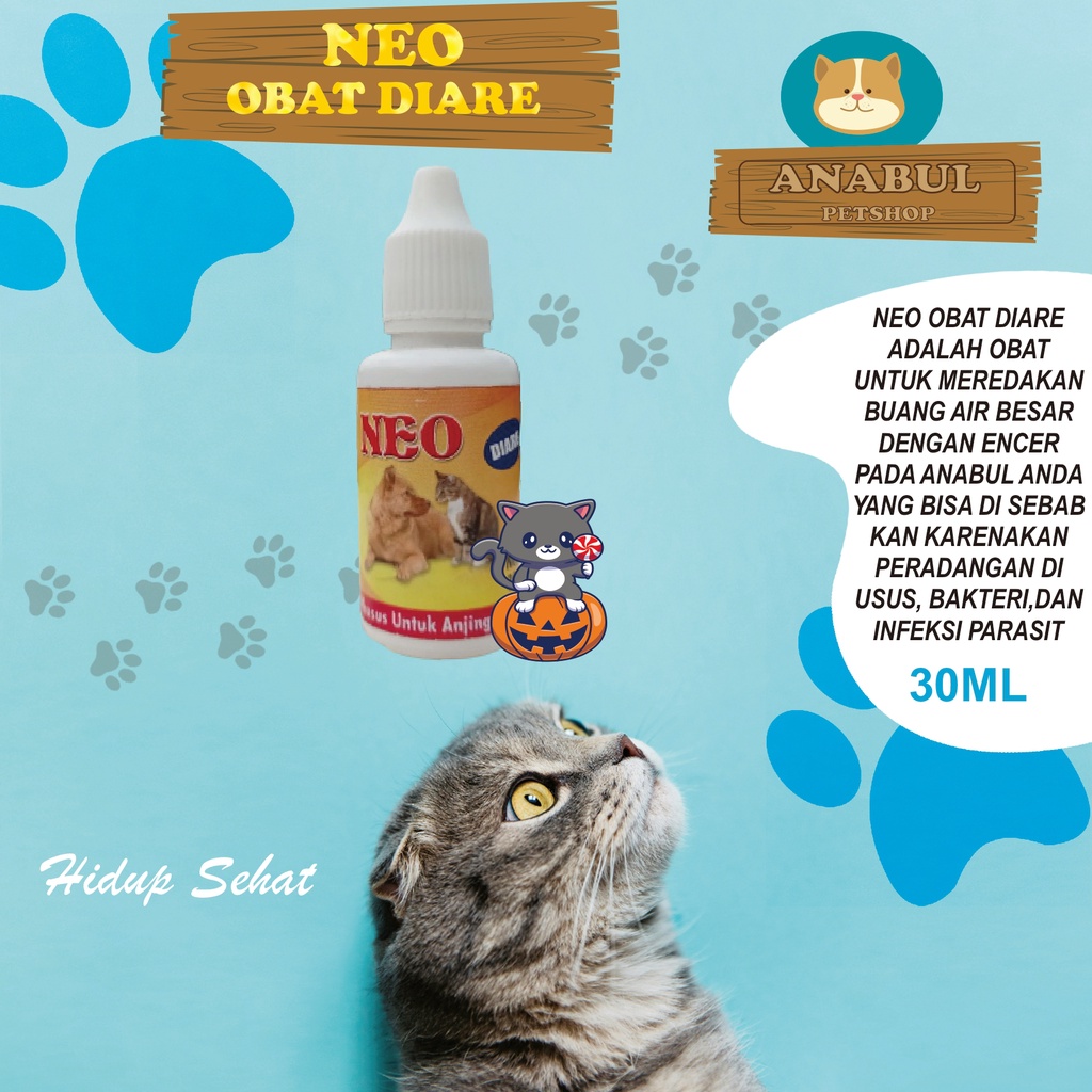 OBAT DIARE &amp; MENCRET KUCING ANJING NEO 30ML