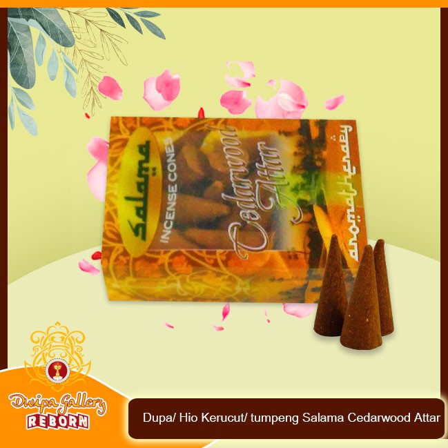 Dupa/ Hio Kerucut/ tumpeng wangi harum Salama Cedarwood Attar
