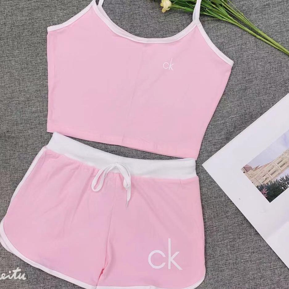 Flash Sale - Baju Setelan pendek baju Senam Gym Aerobic Baju olahraga Yoga Fitness TerImport Bahan K