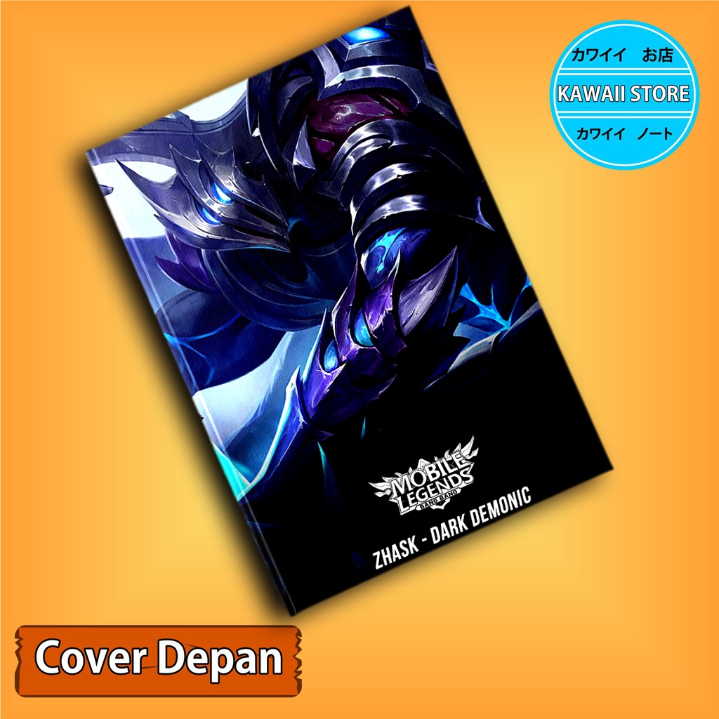 

Notebook / Pocket book Hard Cover Game MLBB ZHASK-DARK DEMONIC uk A5 & A6 / Notes Book
