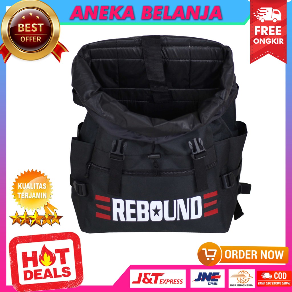 New Arrival Tas Ransel Pria Sekolah Rebound All Star Casual Stylish Trendy Tas SMA SMP Kuliah Multifungsi Backpack Cowok Kerja  Kece Free Slot Laptop Terlaris Berkualitas