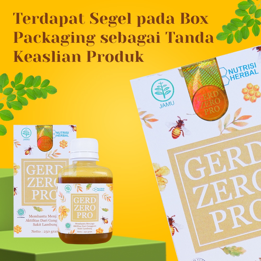 GERD ZERO PRO - OBAT ASAM LAMBUNG / MADU LAMBUNG / OBAT MAAG / OBAT LAMBUNG - Gerd Zero Pro Lambung Original Obat Herbal Alami Mengatasi Nyeri Lambung, Dada Terasa Terbakar Hingga Tenggorokan Mengganjal.-4