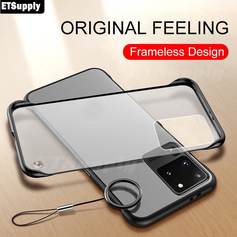 ETS Untuk Samsung Galaxy S20 Ultra S20 Plus S20 Case Super Light Borderless Casing Transparan Clear 
