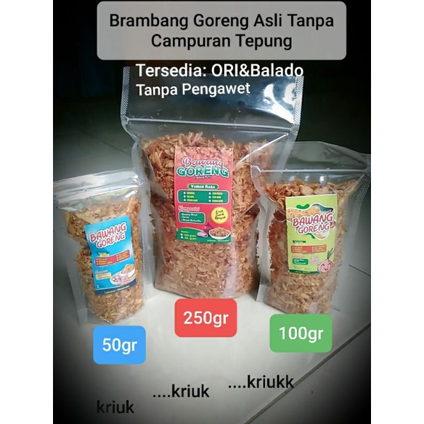 

TERMURAH !!! BAWANG GORENG 100GR