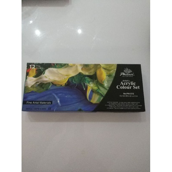 

Cat Akrilik 12 warna Phoenix PA1212 / Artist's Acrylic Color Set no.PA1212