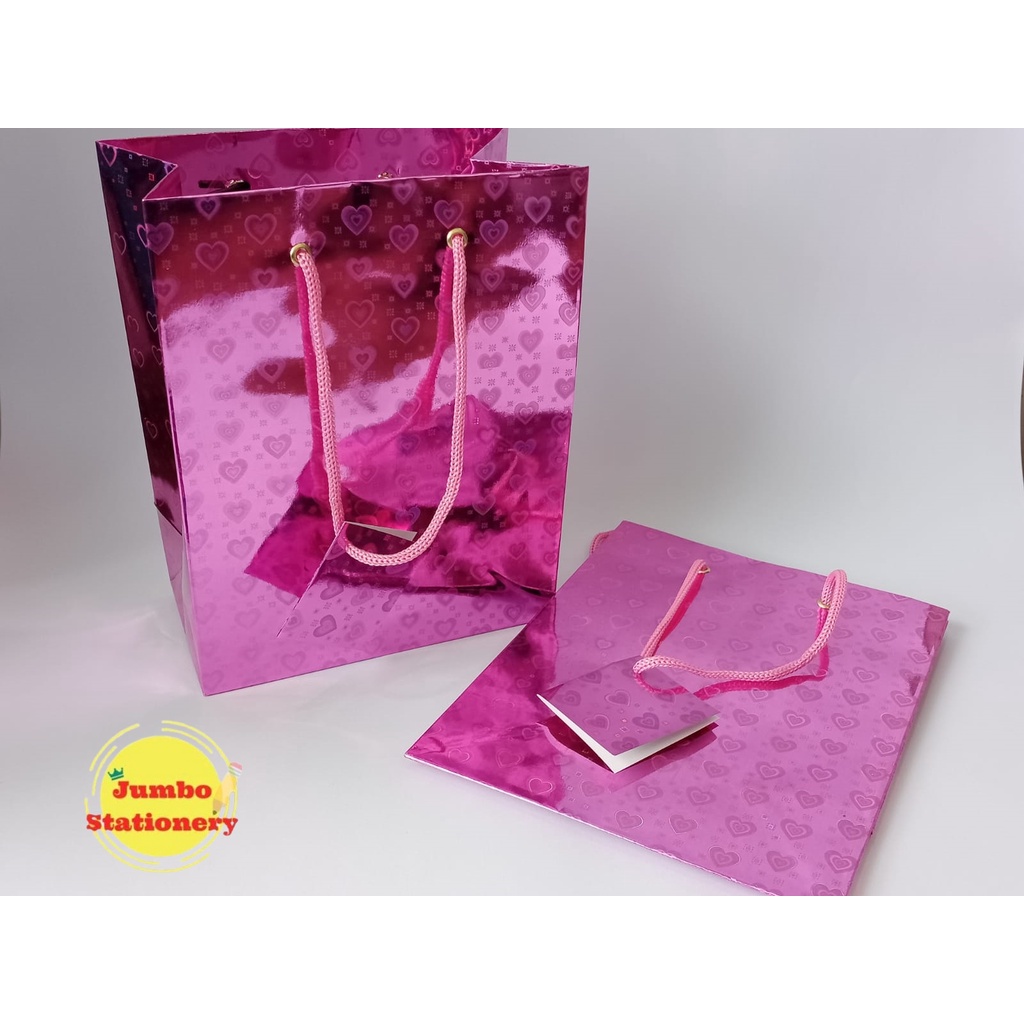 Kiky Hologram Paper bag + gift card / tas kertas (1 pcs)