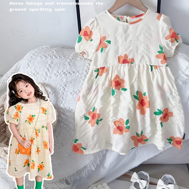 2-6thn | DRESS ANAK KOREA PESTA ELEGAN FORMAL PEREMPUAN MDD MG