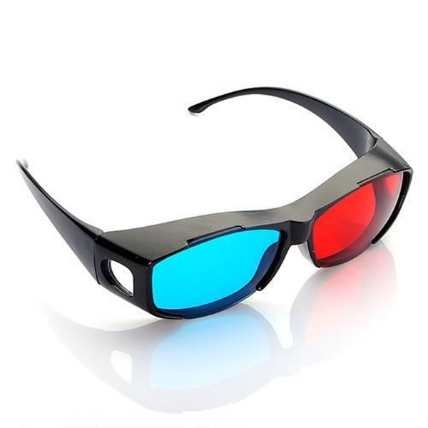 Kacamata 3D Frame Plastik Murah Multifungsi - Hitam