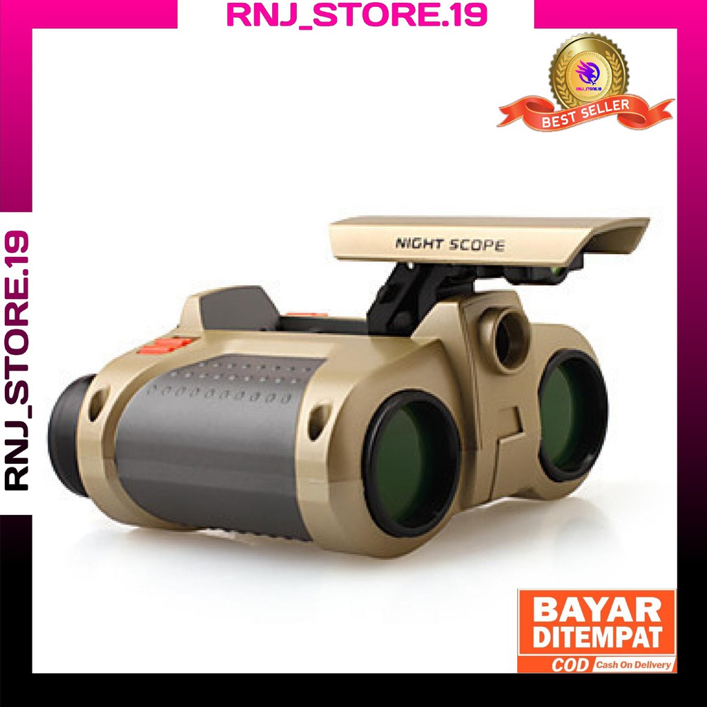 Teropong Malam 4x30mm/Night Scope Binoculars With Pop-Up Light/Teropong Surivival/Teropong Berburu/T