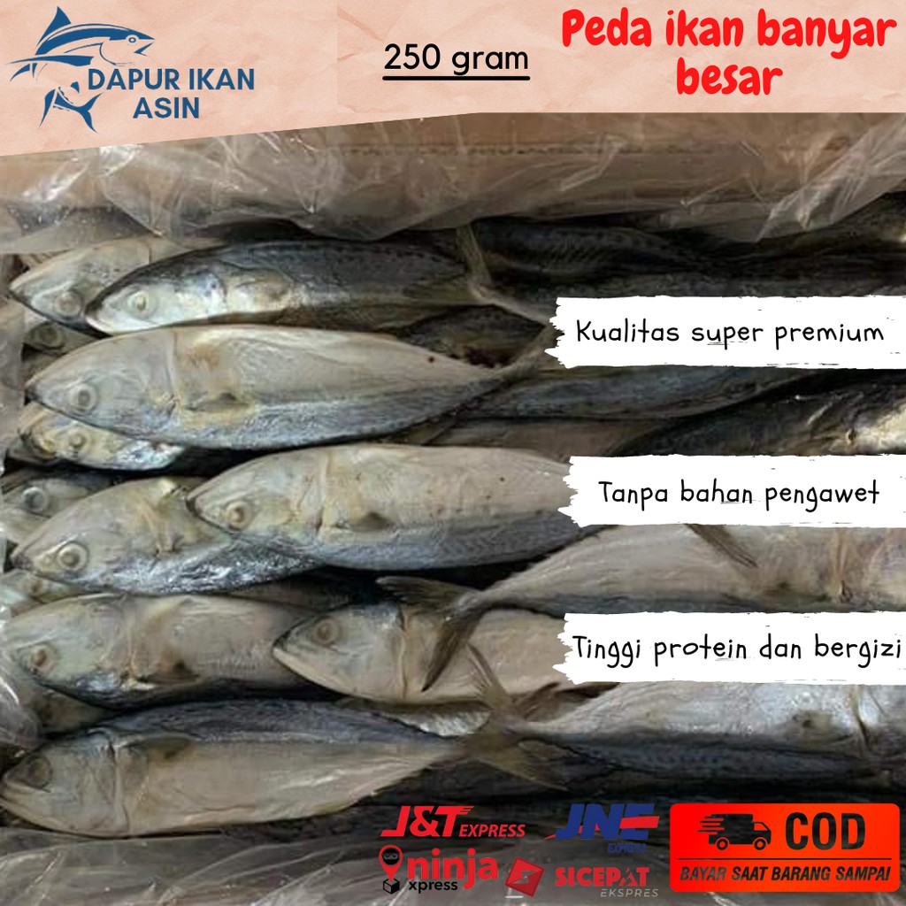 

Ikan Asin Peda Banyar Besar Murah isi 250 gr