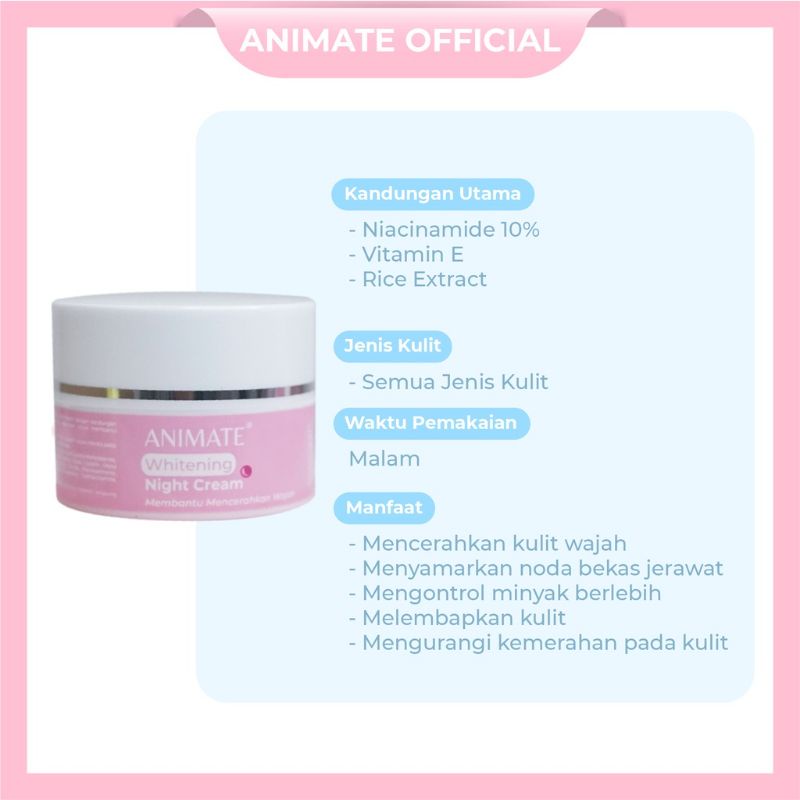 ANIMATE INSTANT WHITENING SERIES PAKET / ECER