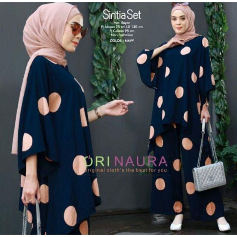 SINTIA SET ORIGINAL NAURA // SETELAN WANITA MUSLIM ORINAURA //