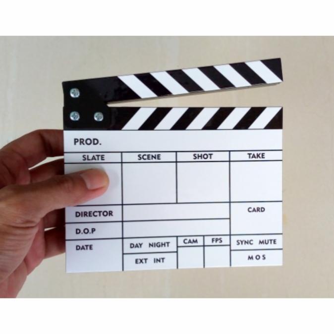Barang Baru Clapper Board Mini Ukuran 12X11 Cm