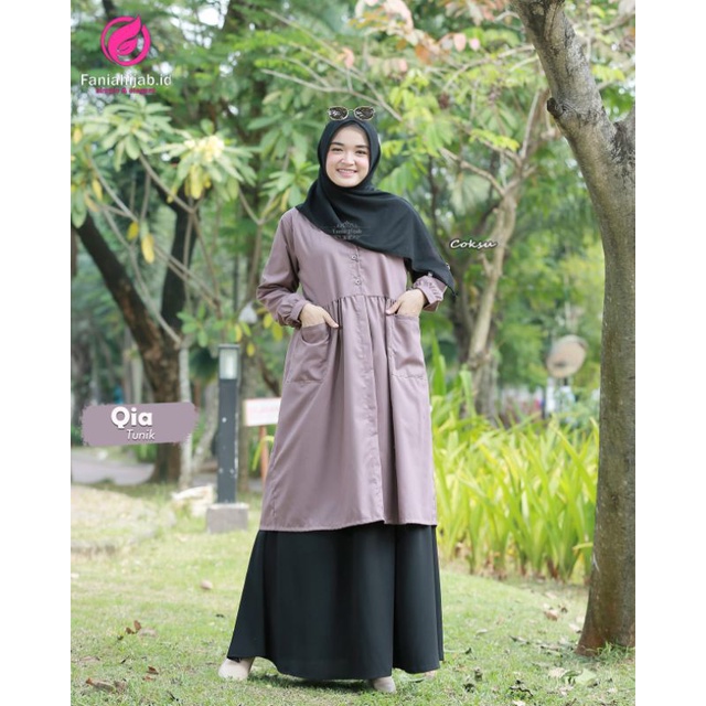 baju tunik/qia tunik by fania hijab