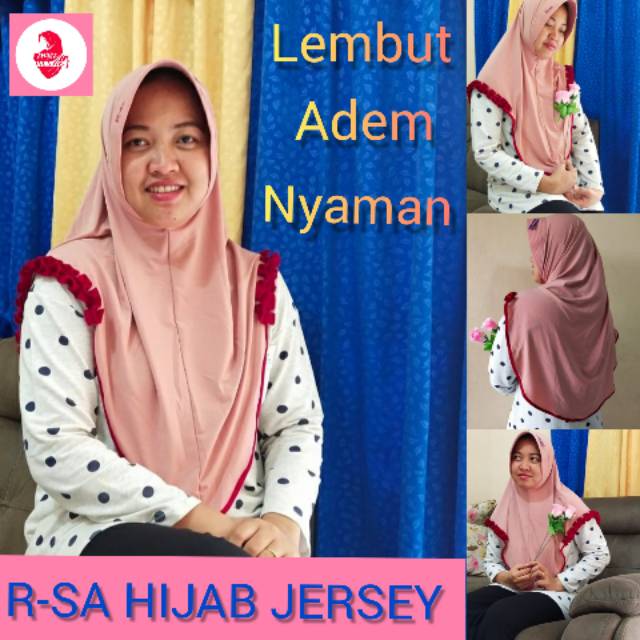 Jilbab Kerudung R-SA Hijab Jersey Terbaru