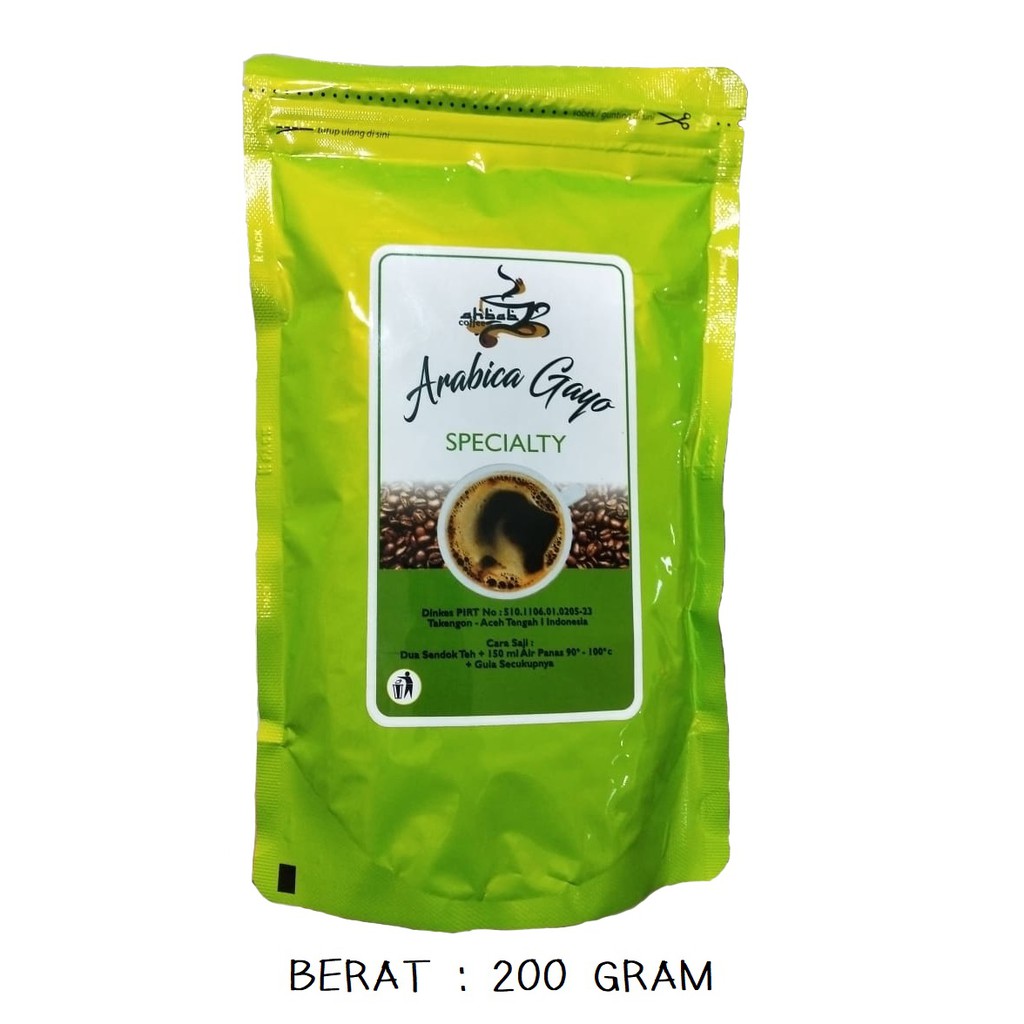 

BAKOPI Kopi Aceh barat Kopi Arabica Gayo Specialty halal 200 gram