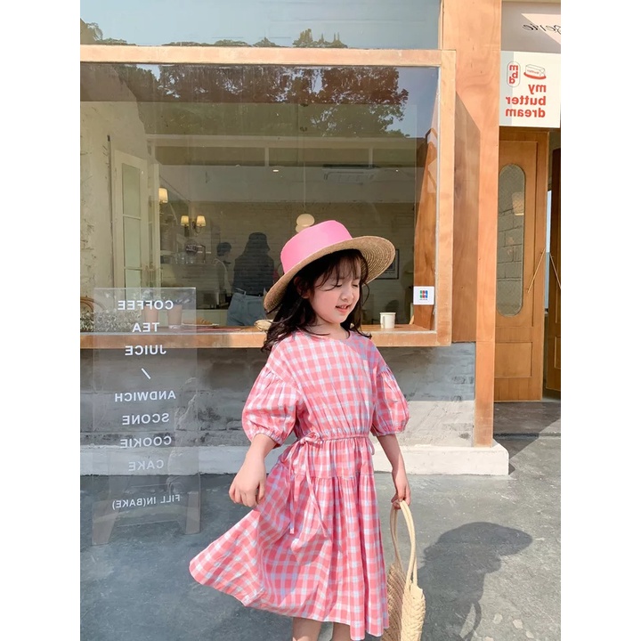 BEFAST - ZTL OOTD Dress Anak IVEY / Dress pud coco / Pakaian Anak-Anak Perempuan / Dress Motif Kotak-Kotak / OOTD Anak Perempuan Ala Korean Style / Fashion Casual Anak-Anak / Termurah / Keluaran Terbaru 2022