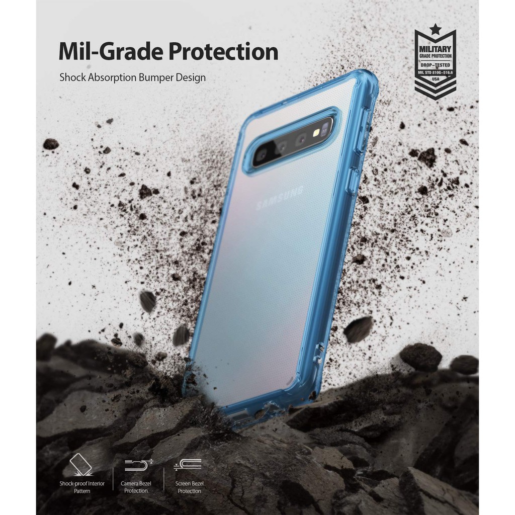 Case Galaxy S10 Plus / S10e / S10 Ringke Fusion Anti Crack Transparan Casing Samsung
