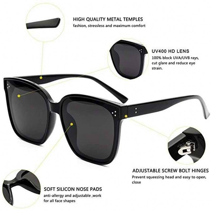 New Large Frame Korean Version Trend GM Sunglasses