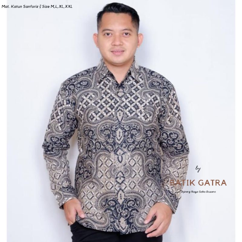 BATIK PRIA LENGAN PANJANG ROGOSUKMO FULL FURING