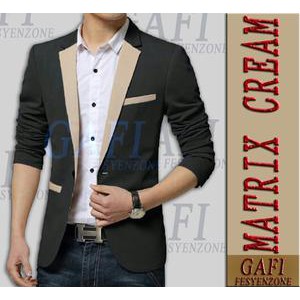  Blazer  Pria  Matrix Cream Shopee Indonesia