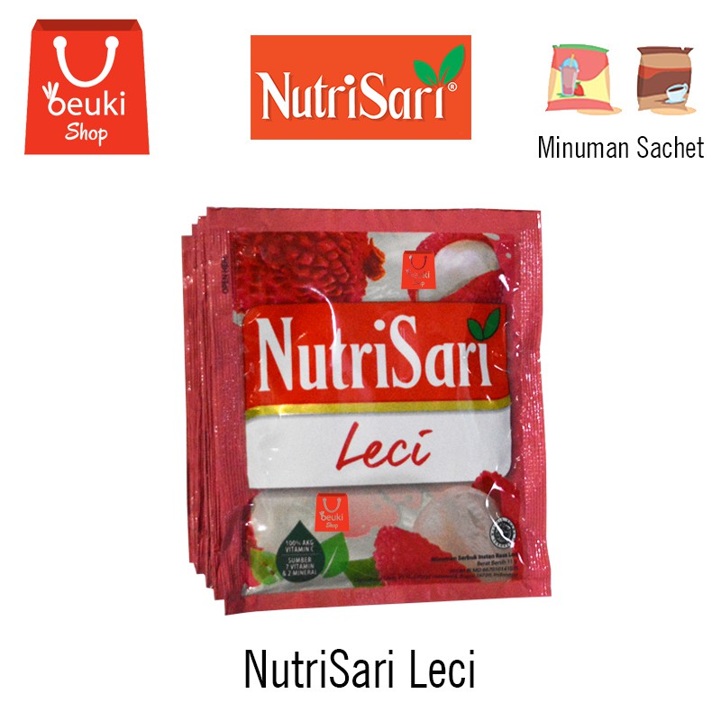 

NutriSari Leci Minuman Serbuk Rasa Leci Yang Menyegarkan - 10pcs x 11gr