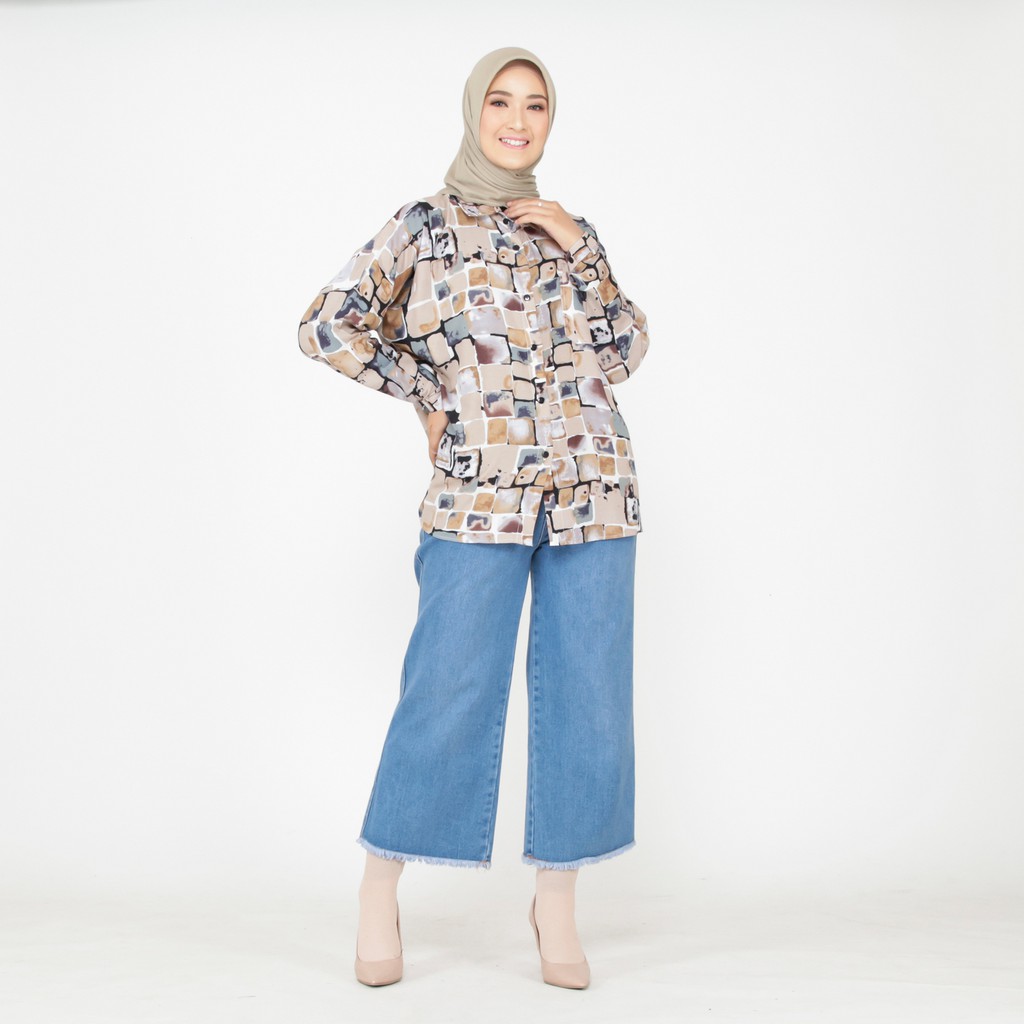 Kemeja Wanita Terbaru Busui LD 120 Bahan Rayon viscose-RM 03