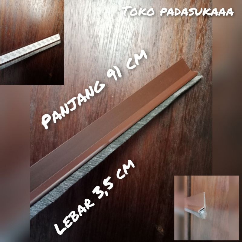 Krisbow Penutup Lubang Seal Door celah sela sela Sapu Bawah Pintu Pvc-Pileseal
