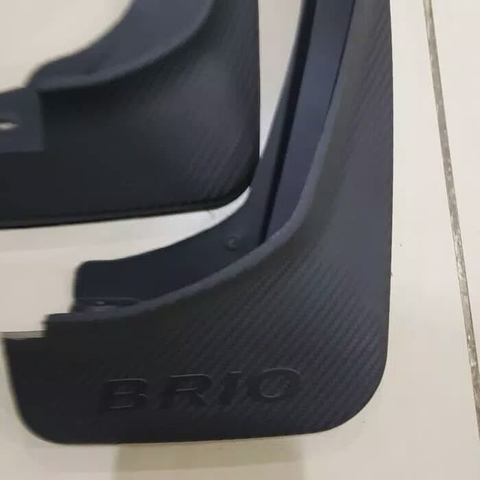 Mudguard all new brio RS / satya Carbon EMBOSS karpet lumpur Brio 2018 2019 2020