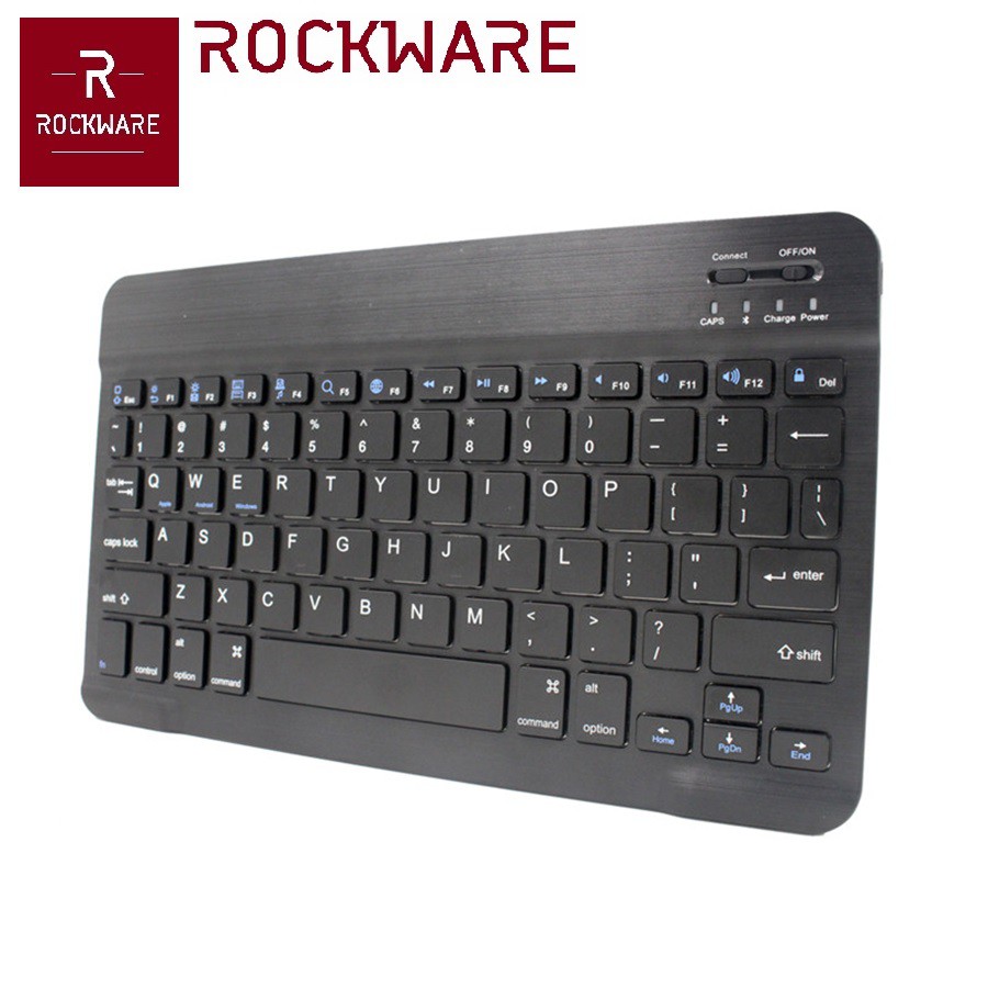 AKN88 - ROCKWARE HB030 - Keyboard Bluetooth Portable Slim 10 inch