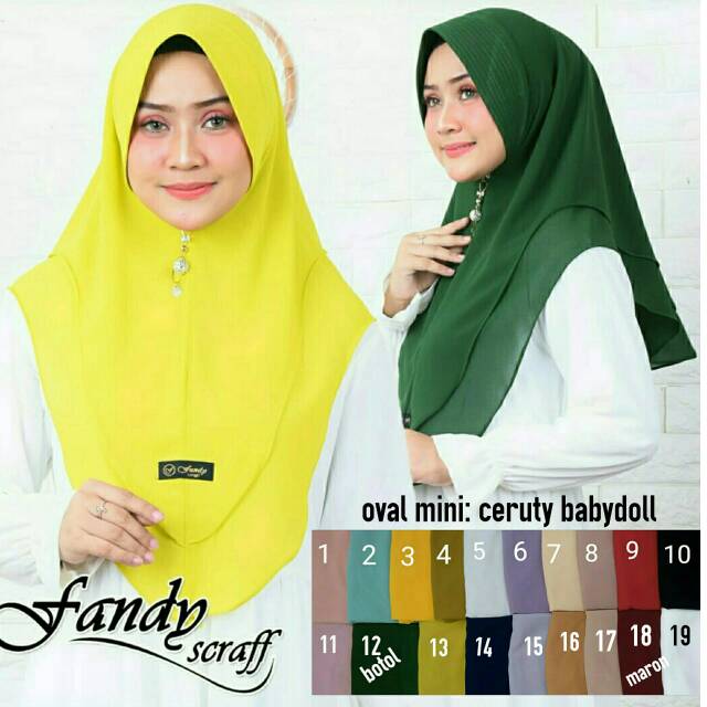 Khimar Oval Mini 2 Layer