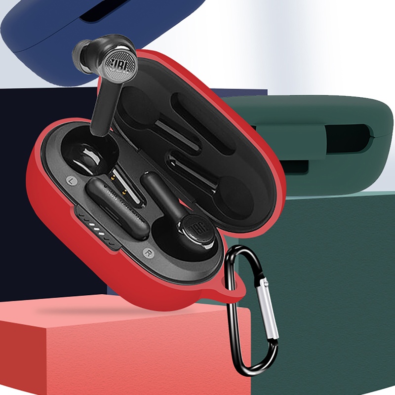 Bt Earphone Silikon Untuk Case Pelindung Untuk Shell Dengan Gantungan Kunci forJBL QUANTUMHead