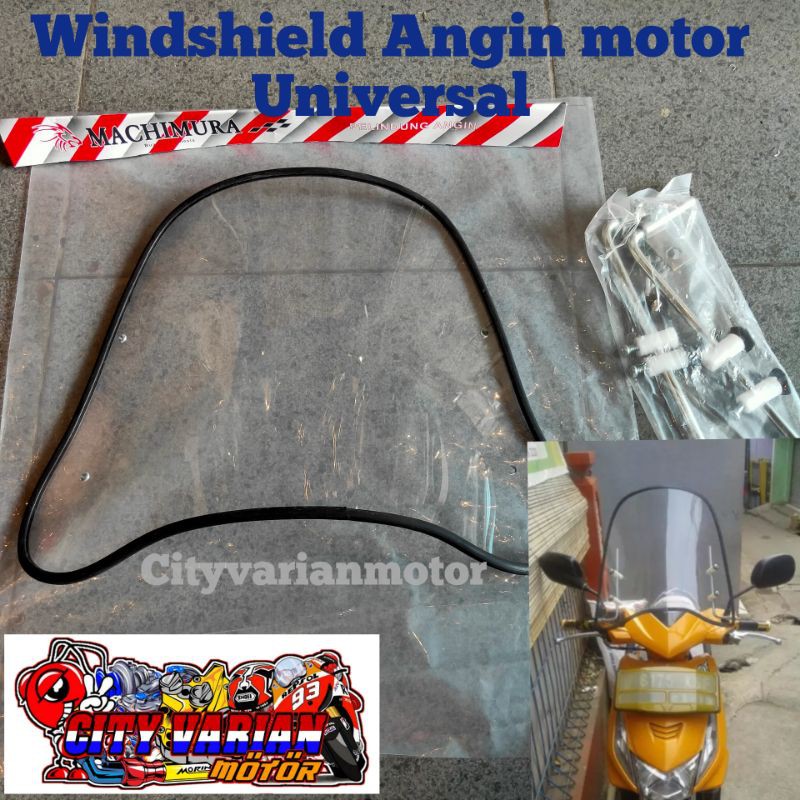 Windshield Winsil tameng angin universal motor matic