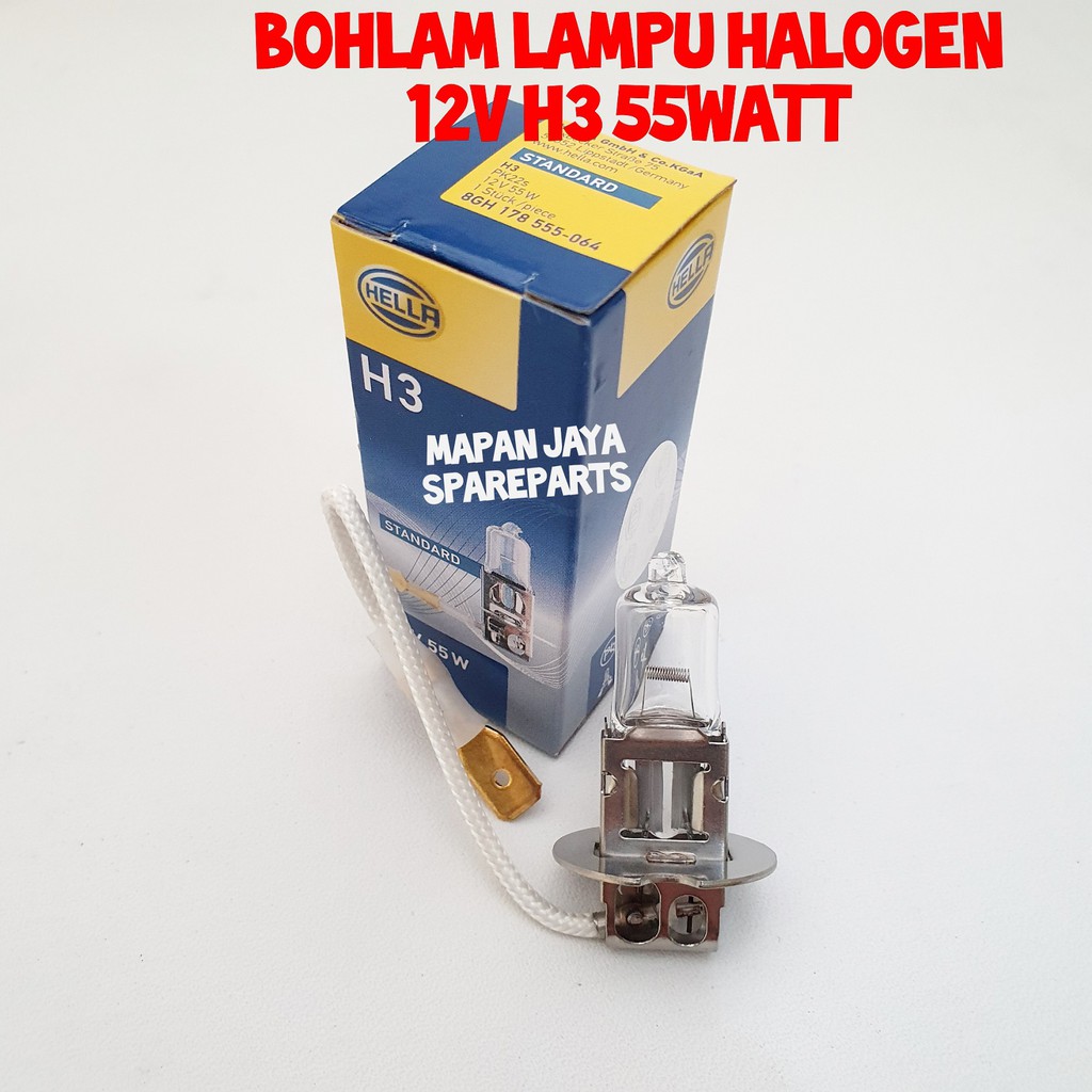 BOHLAM HALOGEN H3 12V 55W HELLA