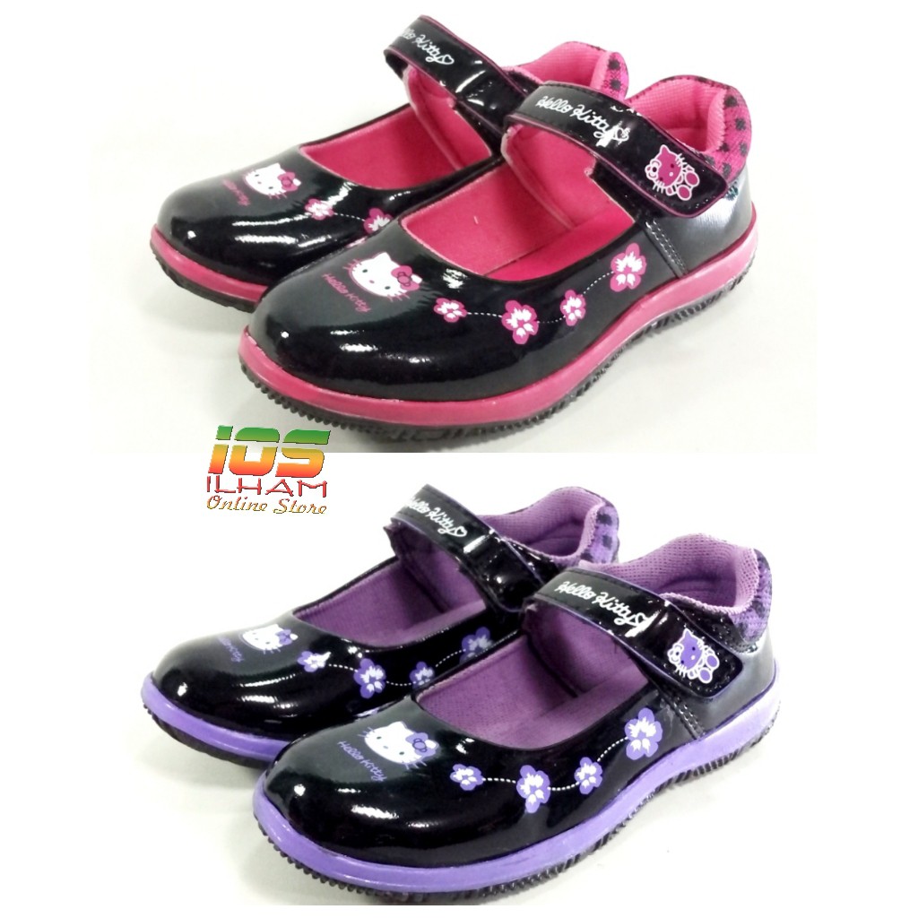 Sporty BLT Sepatu Pantofel Anak Hello Kitty Kilap Size 26-35