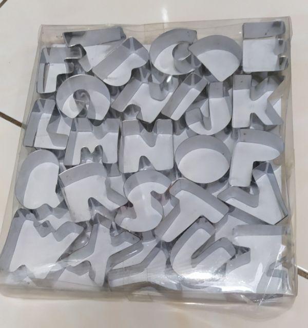 Cetakan Huruf Abjad Kue Kacang