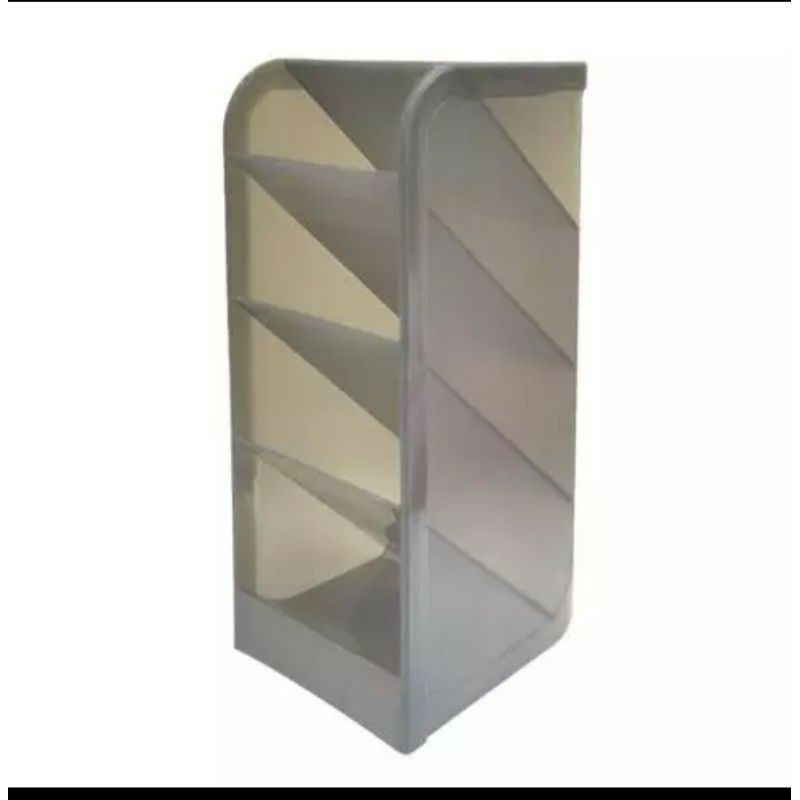 

Tempat alat tulis pensil kosmetik stand organiser rak mini sekat rak laci 4 slot rak mini 4 sekat