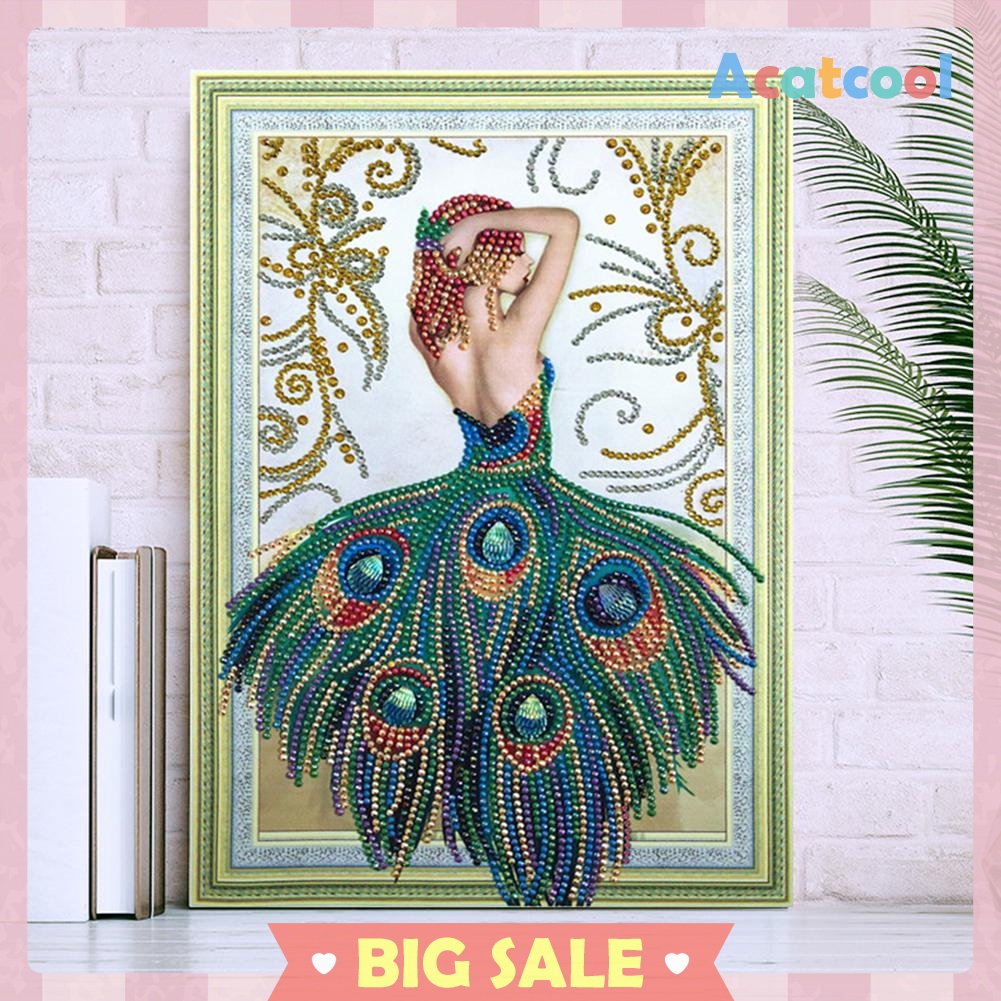 5D DIY Special-shaped Diamond Painting Beauty Cross Stitch Embroidery Kit