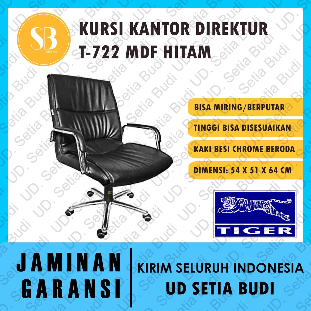 Kursi Kantor Direktur Hidrolis Tiger T-722 Modif