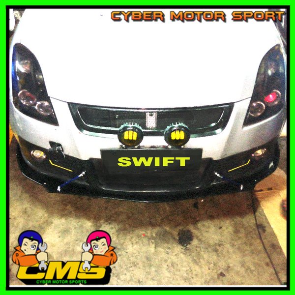 Lips bumper depan swift . bodykit swift. front lips bumper swift.