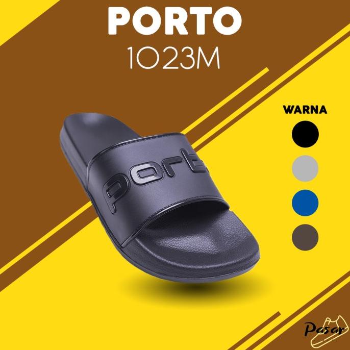 Sandal Selop Pria Porto 1023 Sandal Selop Polos Motif Porto Trendy