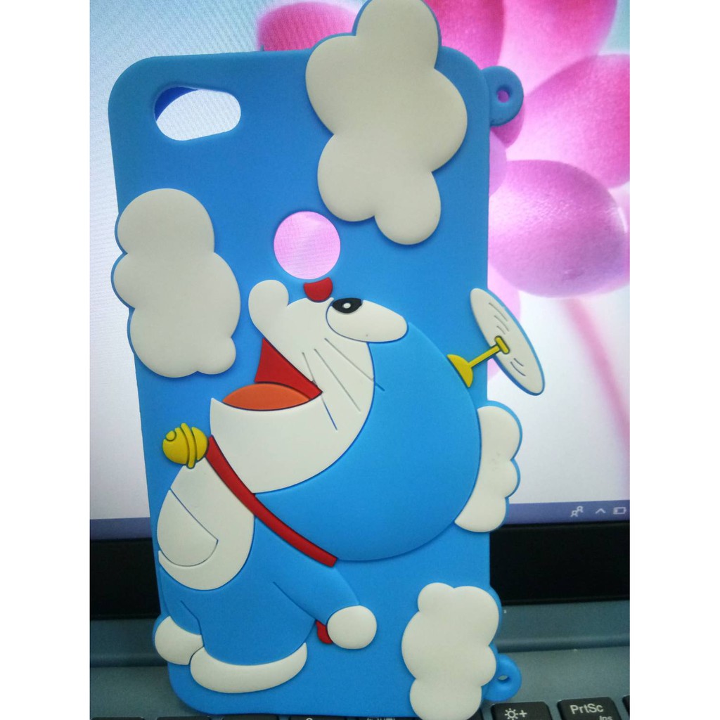 Softase 3D Doraemon 4D  Silikon Boneka for Type SAMSUNG J2 Pro 2018