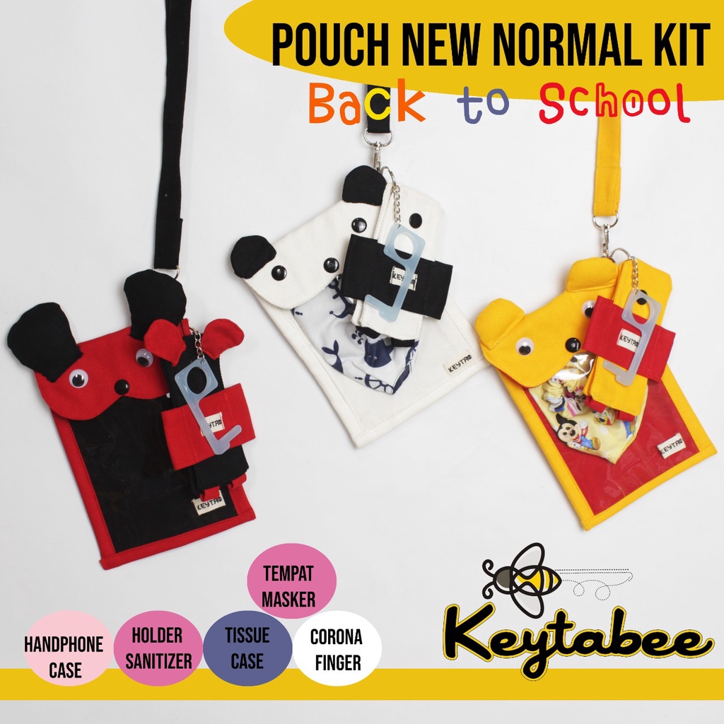 Tas mini pouch serbaguna bahan baby kanvas by keytabee laalucu