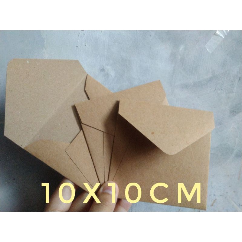 

Amplop coklat Kraft 200 gr 10x10cm