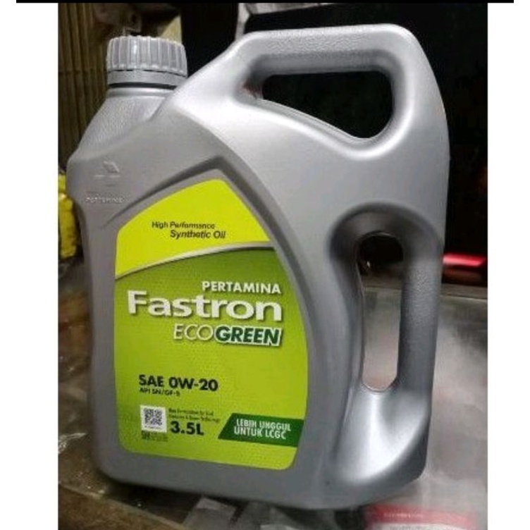 oli pertamina fastron eco green lcgc sae 0w-20 isi 3.5 liter original
